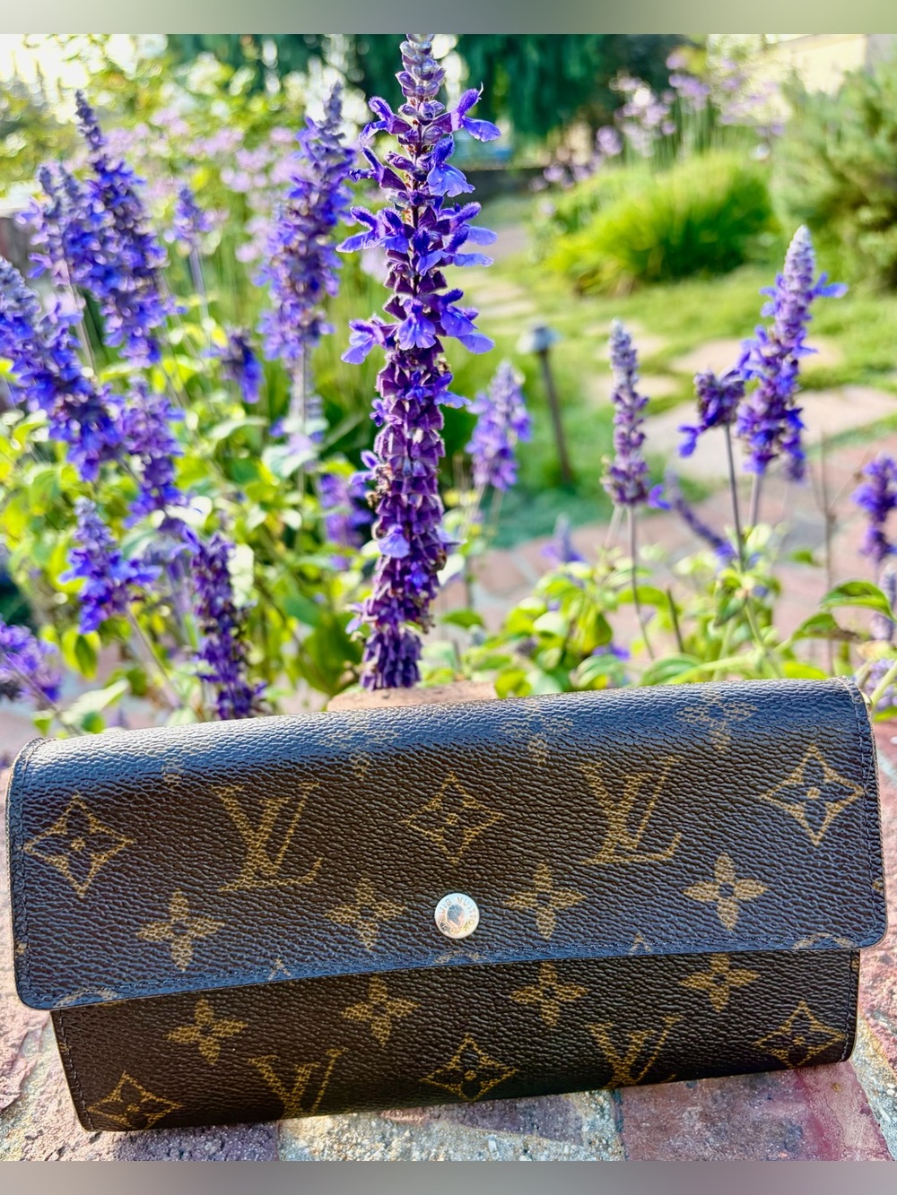Authentic Louis Vuitton Monogram Long Wallet DateCode France